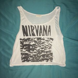 Brandy Melville Nirvana Crop Tank Top